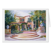 1929 Randy Cline Home Watercolor Card