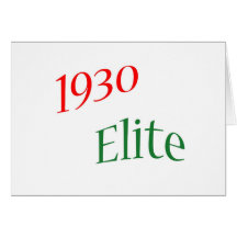 1930 Elite Greeting Card