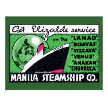 1930 Manila Steamship Company Postcard