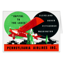 1930 Penn Airlines Poster Card