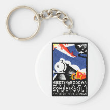1930 Poznan Expo Poster Keychains