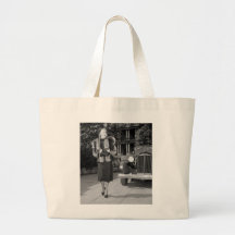 1930s Women's Fashion Canvas Bags