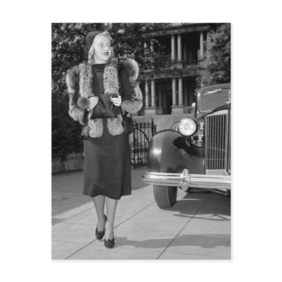 1930s Women's Fashion Post Card by Photoblog