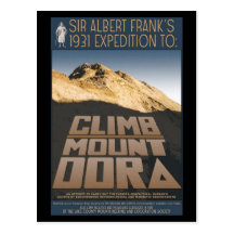 1931 Expedition to Climb Mount Dora post card