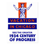 1934 Chicago Century of Progress Postcard