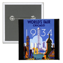 1934 Chicago World's Fair Buttons