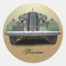 1935 PONTIAC STICKER