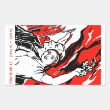 1935 Socialist Poster Rectangle Stickers