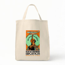 1936 Detroit + Michigan Expo Poster Tote Bag