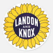 1936 Elect Landon and Knox Stickers