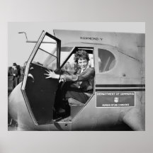 1936 PORTRAIT of AMELIA EARHART Posters