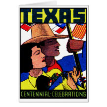 1936 Texas Centennial Card