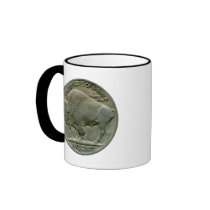 1936 US "Buffalo" nickel tails mug
