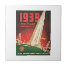 1939 World's Fair San Francisco Bay Ceramic Tiles