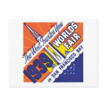1939 World's Fair, San Franciso Bay Post Card