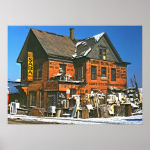 1940 Brockton Secondhand Store in Massachusetts Poster