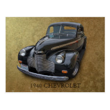 1940 CHEVROLET 2 POST CARDS