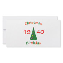 1940 Christmas Birthday