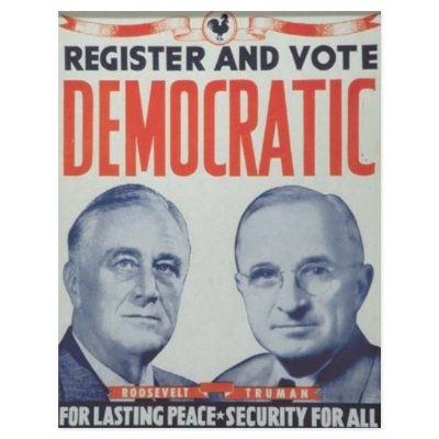 1940 Roosevelt - Truman Letterhead Design by JustProducts