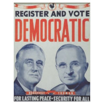 1940 Roosevelt - Truman Letterhead Design