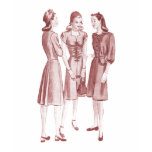 1940s Fashion V2 Red T Shirts