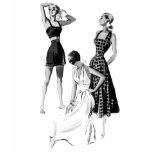 1940s Summer Fashions BW Tank