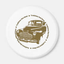 1941 Chevy Coupe Traditional Hot Rod Magnets