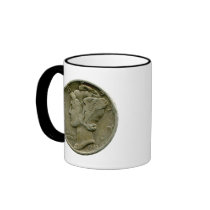 1943 US Mercury dime obverse mug