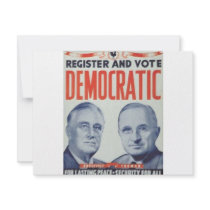 1944 Roosevelt - Truman Custom Invitation