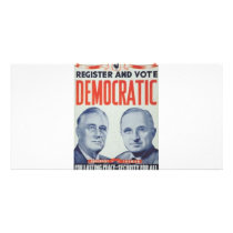 1944 Roosevelt - Truman Customized Photo Card