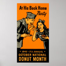 1945 Doughnut Poster