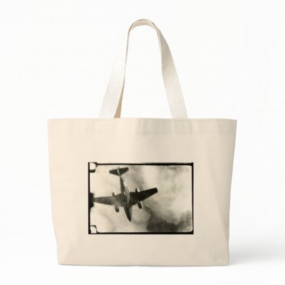 1945 Final Flight of ME-262 Canvas Bag by historicimage