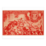 1946 Polish Volunteers in Spain Post Card