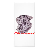 1947 Knucklehead Engine Personalized Rack Card