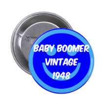 1948 baby boomer pinback button