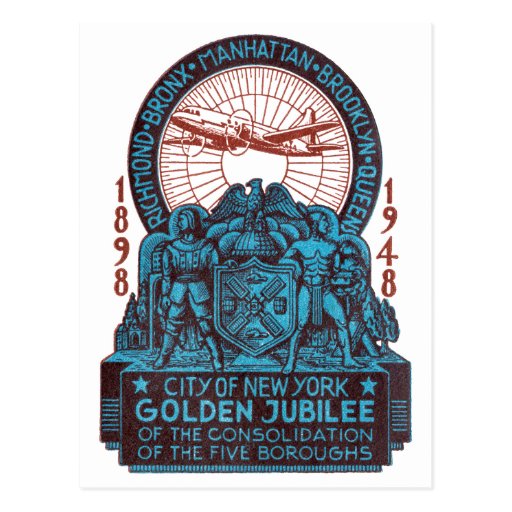 1948 New York Golden Jubilee Postcards
