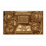 1948 Oklahoma Indian Centennial Stamp Post Cards