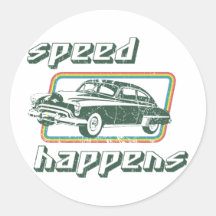 1949 Oldsmobile Rocket 88 Round Stickers