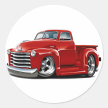 1950-52 Chevy Red Truck Stickers