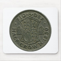 1950 British Half Crown mousepad