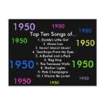 1950 Songs Postcards