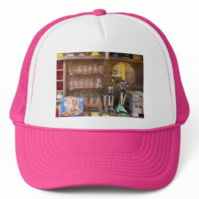 1950's - A 1950's Diner Mesh Hat by suburbanscenes