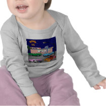 1950s Diner Route 66 and Vintage Cars Shirts