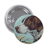 1950s Paint-by-Number English Springer Spaniel Pinback Button