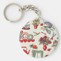 1950's Retro Designs Key Chains