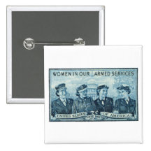 1952 Women in US Armed Services Stamp Buttons