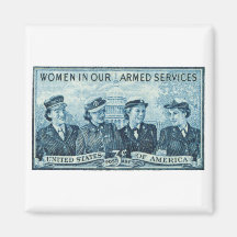 1952 Women in US Armed Services Stamp Refrigerator Magnets