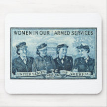 1952 Women in US Armed Services Stamp Mousepad