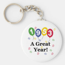1953 A Great Year Birthday Keychain