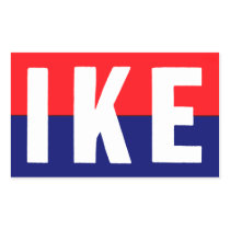 1953 Ike for President Rectangle Stickers